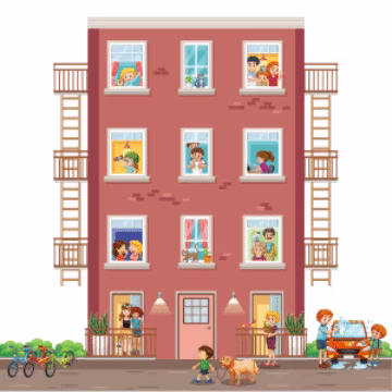 Servicios de limpieza de comunidades y edificios residenciales